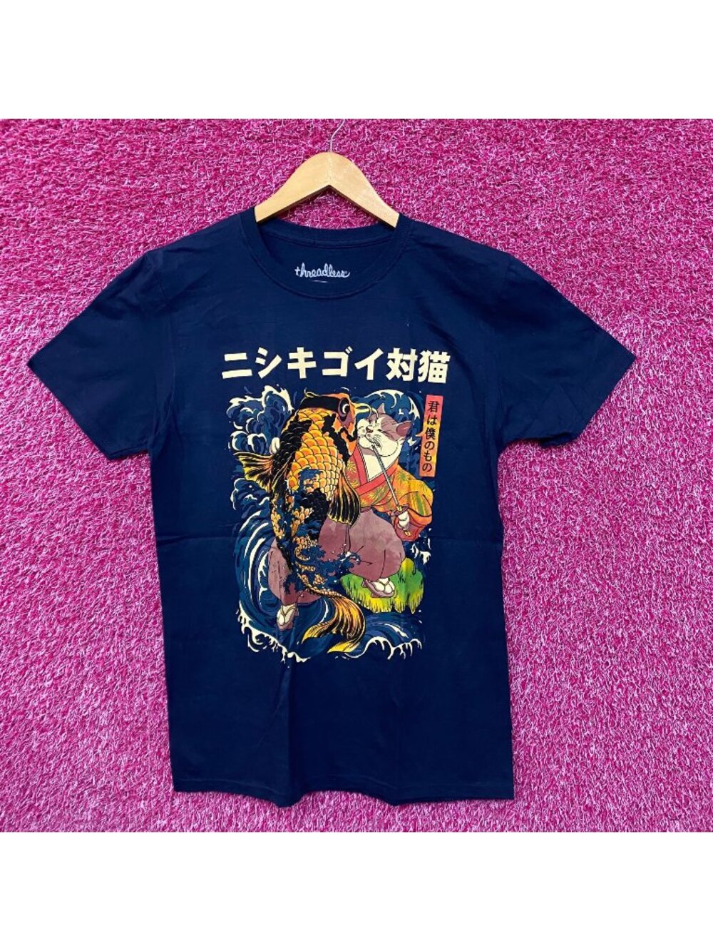 Kai Kat navy blue Tshirt size medium